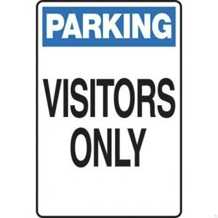 Accuform PARKING Safety Sign VISITORS ONLY 18 in MVHR430XT